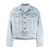 Alexander Wang Alexander Wang  Falling Back Denim Jacket With Print BLUE