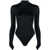 MUGLER Mugler High-Neck Bodysuit With Logo Black