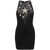 Balmain Balmain Falling Stars Short Dress With Embroidery Black