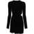 THE ATTICO The Attico Cut-Out Ribbed Knit Minidress Black