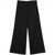 LOW CLASSIC Low Classic Wide Wool Trouser Clothing BLACK