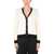 Tory Burch TORY BURCH CARDIGAN WITH CONTRASTING FINISH MULTICOLOUR