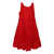 Monnalisa Flared flounced dress Red