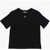 Dolce & Gabbana Kids Solid Color Crew-Neck T-Shirt With Silver-Tone Logo Black