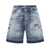 DSQUARED2 Dsquared2 Ruined Boxer Shorts BLUE