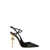 Elisabetta Franchi ELISABETTA FRANCHI Leather slingback with logo heel BLACK