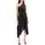 MARINE SERRE Asymmetrical Dress In Regenerated Jersey BLACK