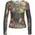 Guess by Marciano Tulle top with floral print Black