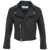 Bully Biker jacket in leather Black