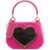 LOVE Moschino Mini bucket bag with logo applique Pink