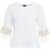 OBLO UNIQUE T-shirt with sequin fringes White