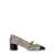 Jimmy Choo 'Elisa 45' Multicolor Pumps with Block Heel in Glitter Fabric and Patent Leather Woman MULTICOLOR