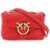 Pinko Love Baby Puff Quilt Bag ROSSO ANTIQUE GOLD