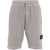 Stone Island Bermuda shorts with detachable logo Grey