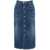 DSQUARED2 Denim skirt with button closure Blue