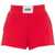 AUTRY Shorts with logo label Red