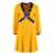 PUCCI PUCCI MINI DRESS WITH FLAME INSERTS YELLOW