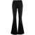 FRAME FRAME MID-RISE FLARED JEANS BLACK