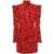 Alessandra Rich ALESSANDRA RICH SHORT FLORAL DRESS RED