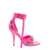 Balenciaga 'Cagole' Fucsia Sandals with Studs and Buckles in Leather Woman PINK
