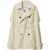 Burberry Burberry Silk Short Trench Coat WHITE