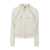 Brunello Cucinelli BRUNELLO CUCINELLI Smooth cotton fleece hooded topwear with Shiny Piping WHITE