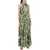 RAQUEL DINIZ Giorgia Fringed Maxi Dress GREEN FLORAL