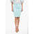 Bottega Veneta Wool Mini Skirt With Back Slit Light Blue