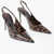 Dolce & Gabbana Pointed Animalier Print Lollo Patent Leather Pumps Brown