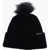 Converse Solid Color Ribbed Beanie With Pom Pom Black