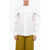Jil Sander Cape-Sleeved Organza Shirt White
