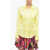 Stella McCartney Satin Shirt With Utility Pockets Yellow