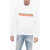 DSQUARED2 Crew Neck With Love Brushed Cotton Hoodie White