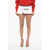 Miu Miu Jersey Micro Skirt With Contrasting Edges White
