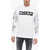 DSQUARED2 Crew Neck Cotton T-Shirt With Printed Sleeves White