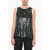 P.A.R.O.S.H. Sequined Goody Tank Top Black