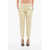 Bottega Veneta Cotton Front-Pleated Pants With Curved Design Beige