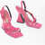 Versace Couture Satin Sandals With Bow Details 11Cm Pink