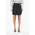 Givenchy Wool Wrap Miniskirt With Lock Detail Black