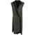IBRIGU IBRIGU FOULARD SLEVELESS WRAPPED DRESS CLOTHING BLACK