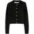 Palm Angels PALM ANGELS CARDIGAN WITH CURVED LOGO BLACK