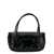 Jil Sander 'Knot Small' Black Shoulder Bag with Laminated Logo in Patent Leather Woman BLACK