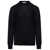 Jil Sander Black Crewneck Sweater with Long Sleeves in Wool Man BLACK