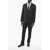 CORNELIANI Cc Collection Jacquard Retailored Wool Blend Suit With 2 But Black