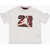 Nike Air Jordan Crew-Neck T-Shirt With Checked Detail White