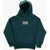 Converse All-Star Fleeced-Cotton Blend Relaxed Hoodie With Maxi Patch Green