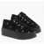 Maison Margiela Mm6 All-Over Logo Suede Low-Top Sneakers 5,5Cm Black