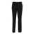 PLAIN Black Tailored Cigarette Cut Trousers In Stretch Fabric Woman Black