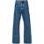 Palm Angels PALM ANGELS STRAIGHT EMBOSSED JEANS BLUE