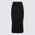 Alexander McQueen Alexander McQueen Black Wool Blend Skirt Black